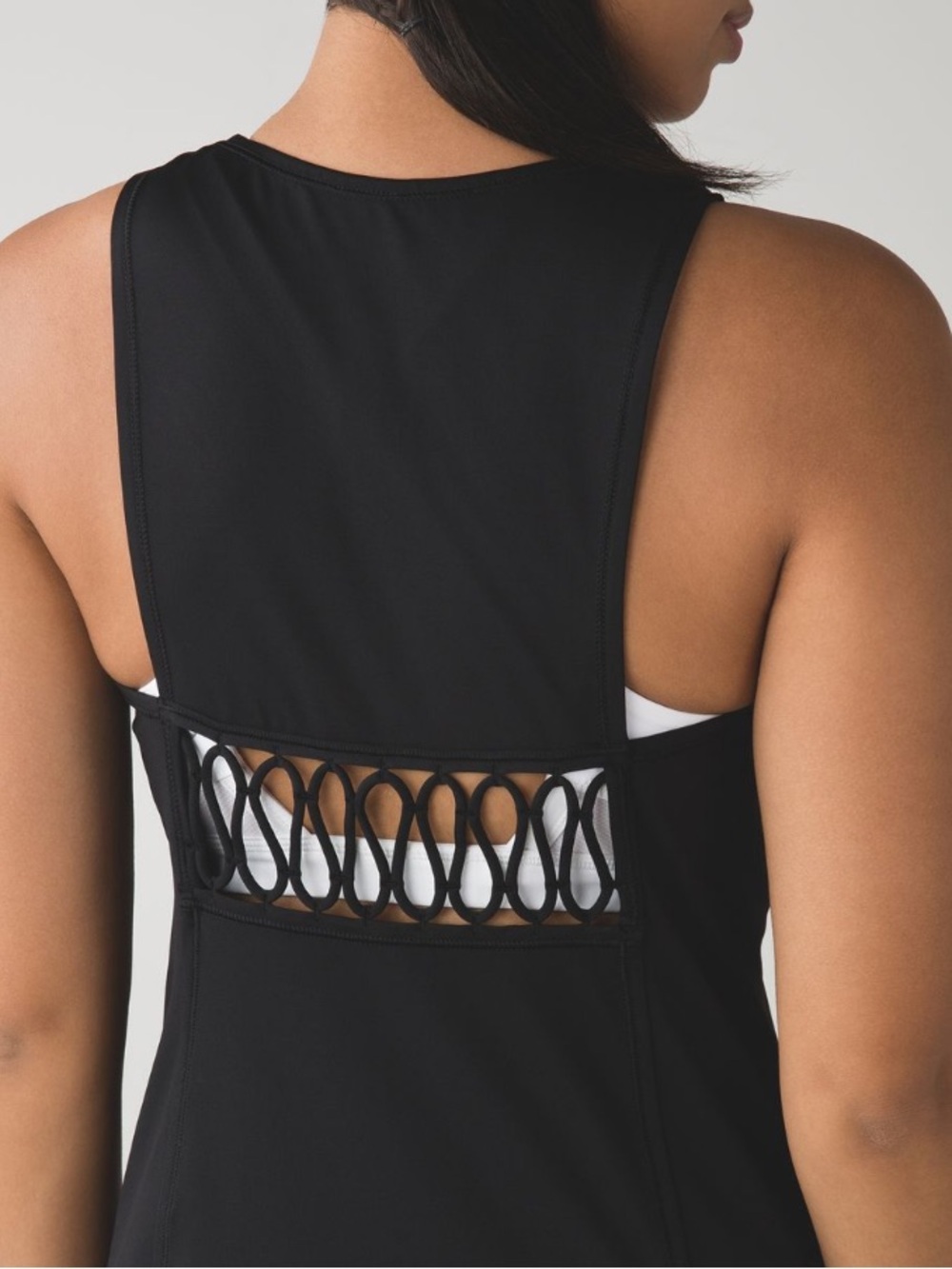 lululemon athletica Sweaty or Not Black Athletic Scoop Neck Tank